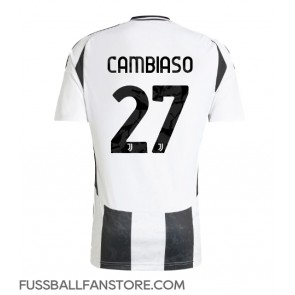 Juventus Andrea Cambiaso #27 Replik Heimtrikot 2024-25 Kurzarm